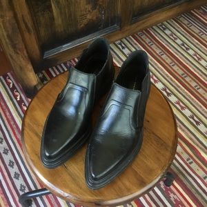 Black ZARA western style ankle booties